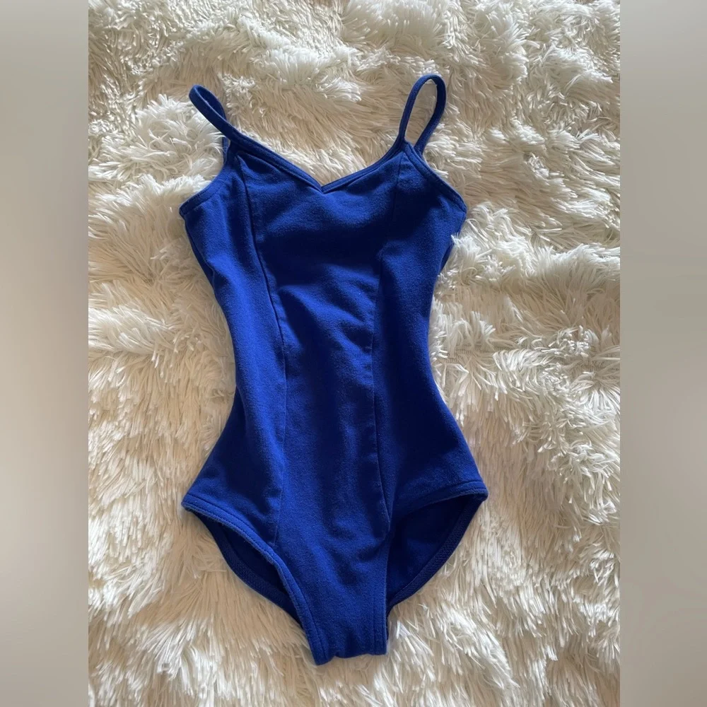 Capezio royal blue leotard, size S